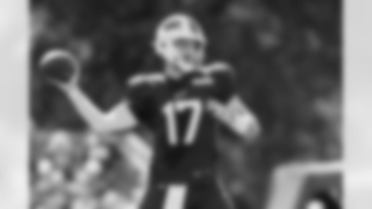 Josh Allen (17). Buffalo Bills Training Camp, July 29, 2025 at St. John Fisher University.