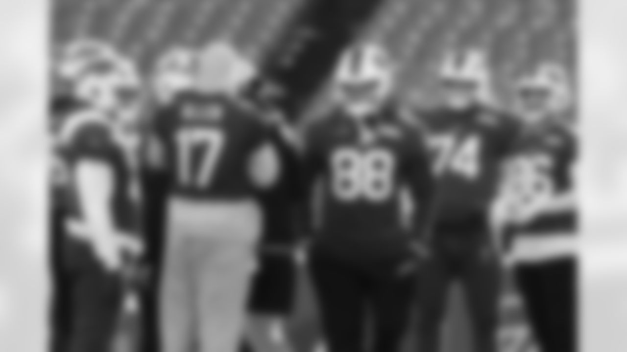 Josh Allen (17). Buffalo Bills Week 14 Practice, December 05, 2025 at Highmark Stadium.