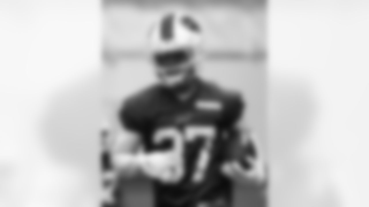 Jordan Hancock (37). Buffalo Bills Wild Card Week Friday Practice, January 09, 2026 at Buffalo Bills Training Center.