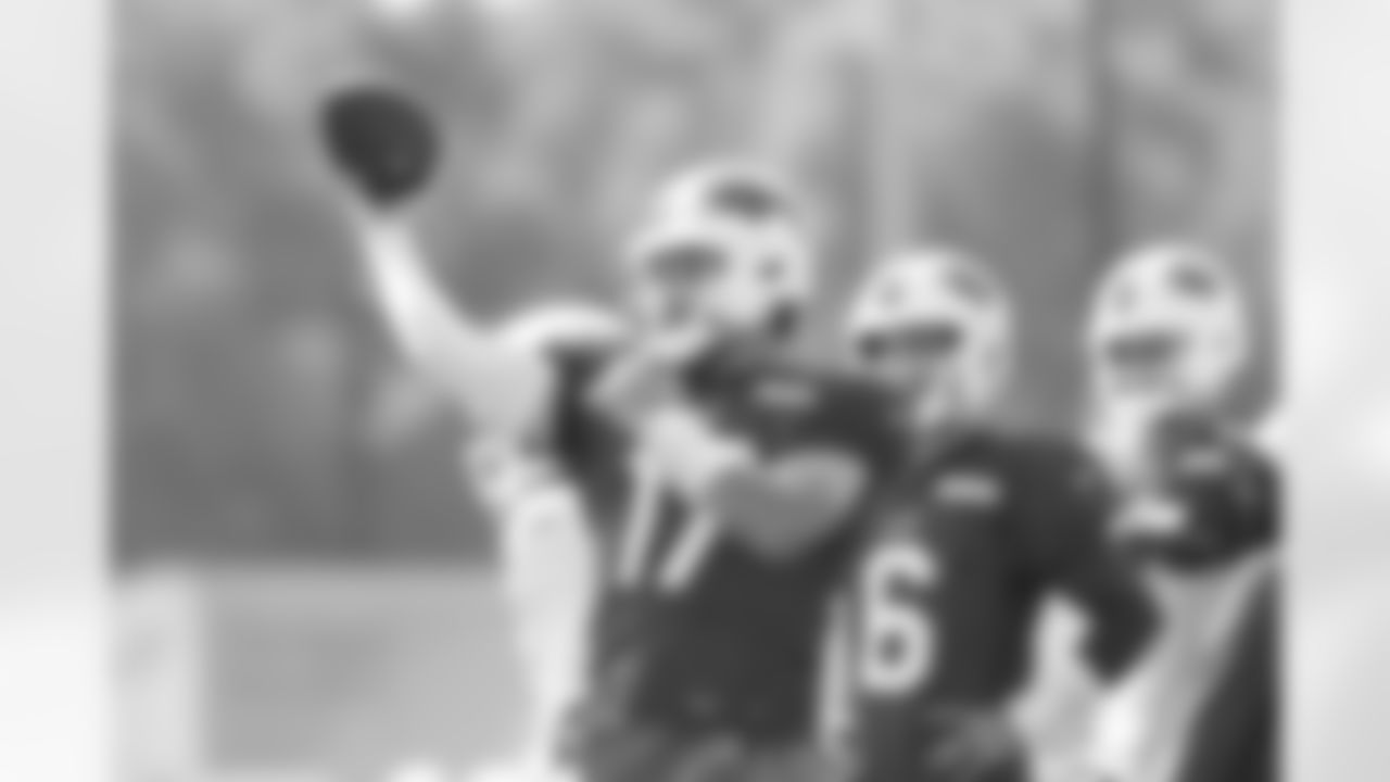 Josh Allen (17). Buffalo Bills Training Camp, July 28, 2025 at St. John Fisher University.