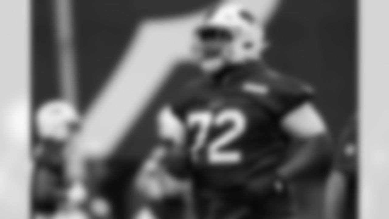 Phidarian Mathis (72). Buffalo Bills Week 6 Practice, October 11, 2025 at Buffalo Bills Training Center.