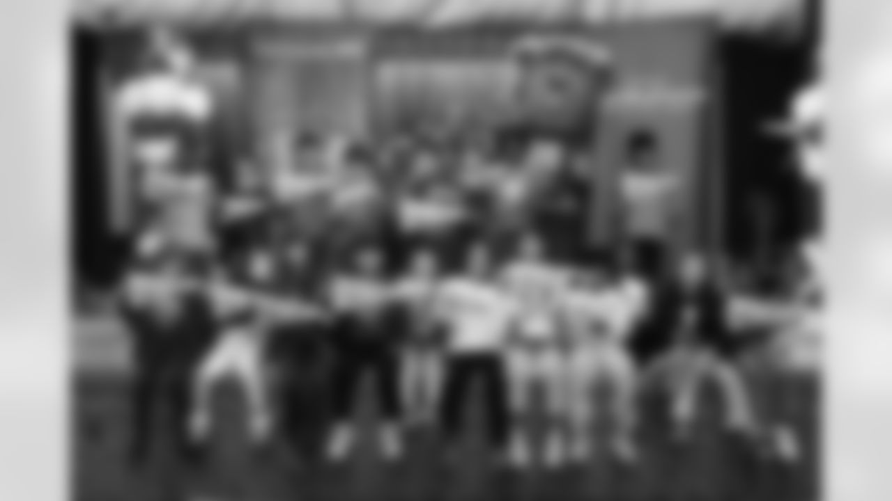 Billy Buffalo, DJ Milk, DJ Yes and Highmark host a Buffalo Bills pep rally for Heritage Heights Elementary students, November 14, 2025.