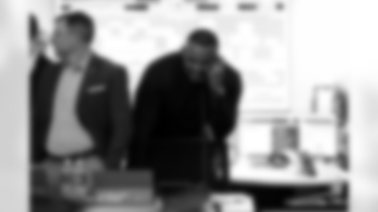 Marcus West. Scenes from the Buffalo Bills draft room during Round 2 of the 2025 NFL Draft at the Buffalo Bills Training Center, April 25, 2025.