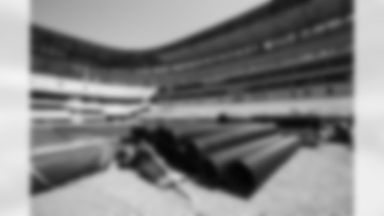 Field preparations. Buffalo Bills New Highmark Stadium Construction, June 23, 2025.