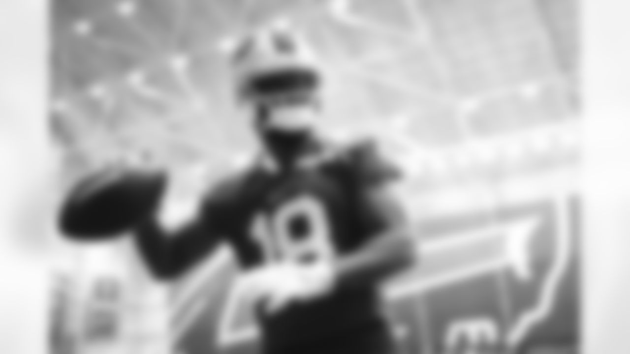 Elijah Moore (18). Buffalo Bills Week 9 Practice, October 30, 2025 at the Buffalo Bills Training Center.