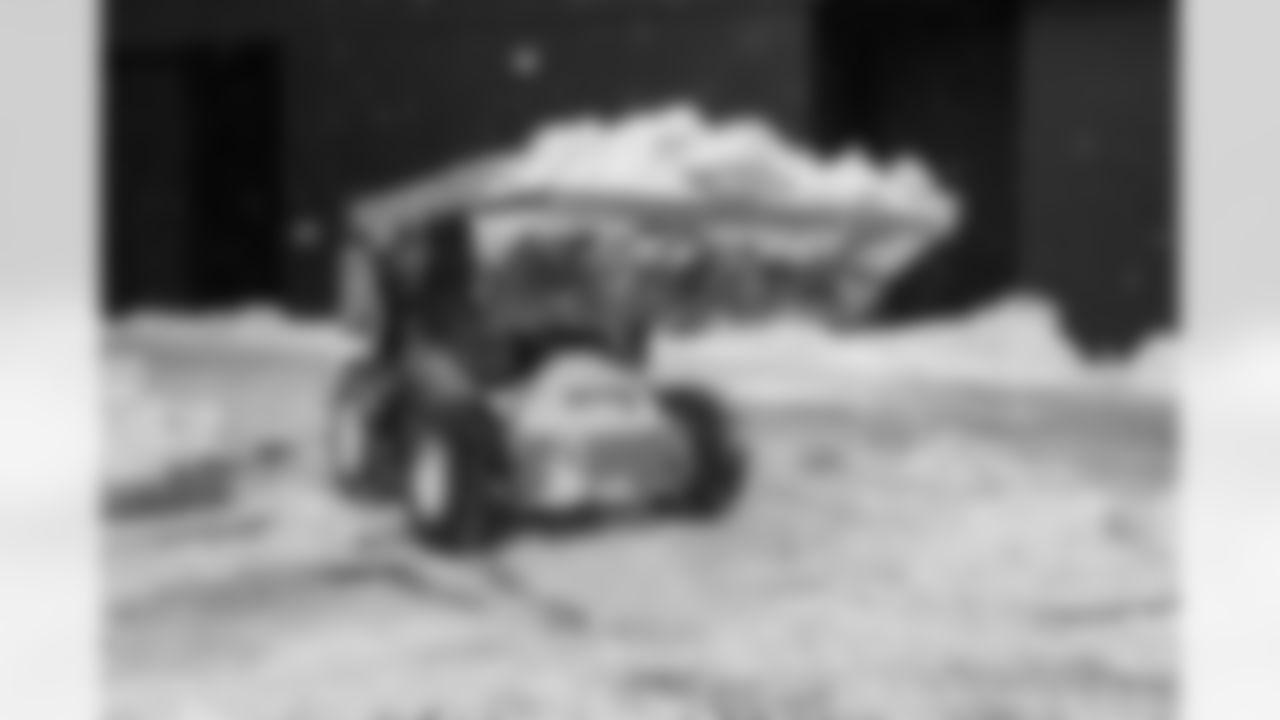 Snow removal at Highmark Stadium in preparation for a Divisional Round matchup against the Kansas City Chiefs, January 19, 2024.