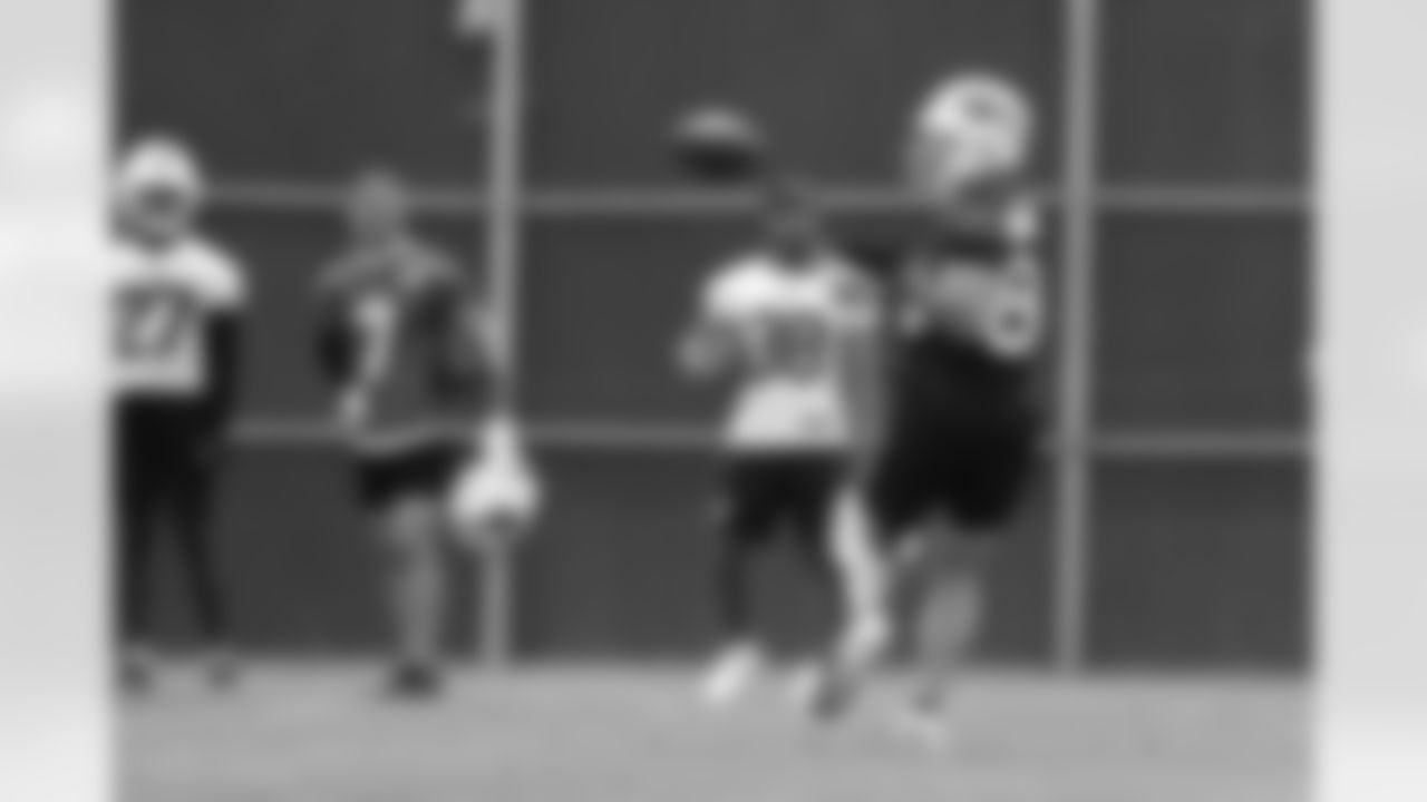 Zach Davidson (84). Buffalo Bills OTA workouts, June 03, 2025 at the Buffalo Bills Training Center.