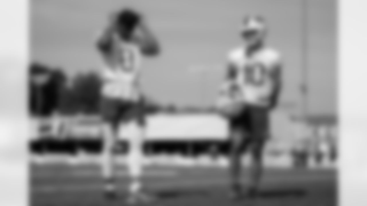 Keon Coleman (0), Khalil Shakir (10). Buffalo Bills Training Camp, July 24, 2025 at St. John Fisher University.