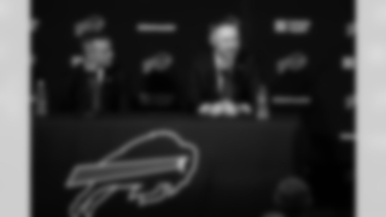 Joe Brady's Head Coach Introduction, January 29, 2026 at Buffalo Bills Training Center.