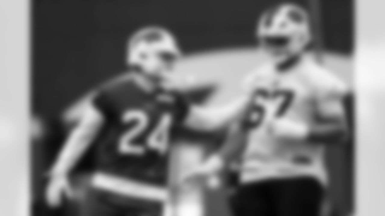 Cole Bishop (24). Buffalo Bills Divisional Round Practice, January 14, 2026 at Buffalo Bills Training Center.