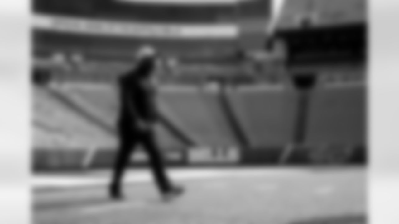 Behind-the-scenes from the Thurman Thomas video honoring the closing of Highmark Stadium, April 09, 2025.