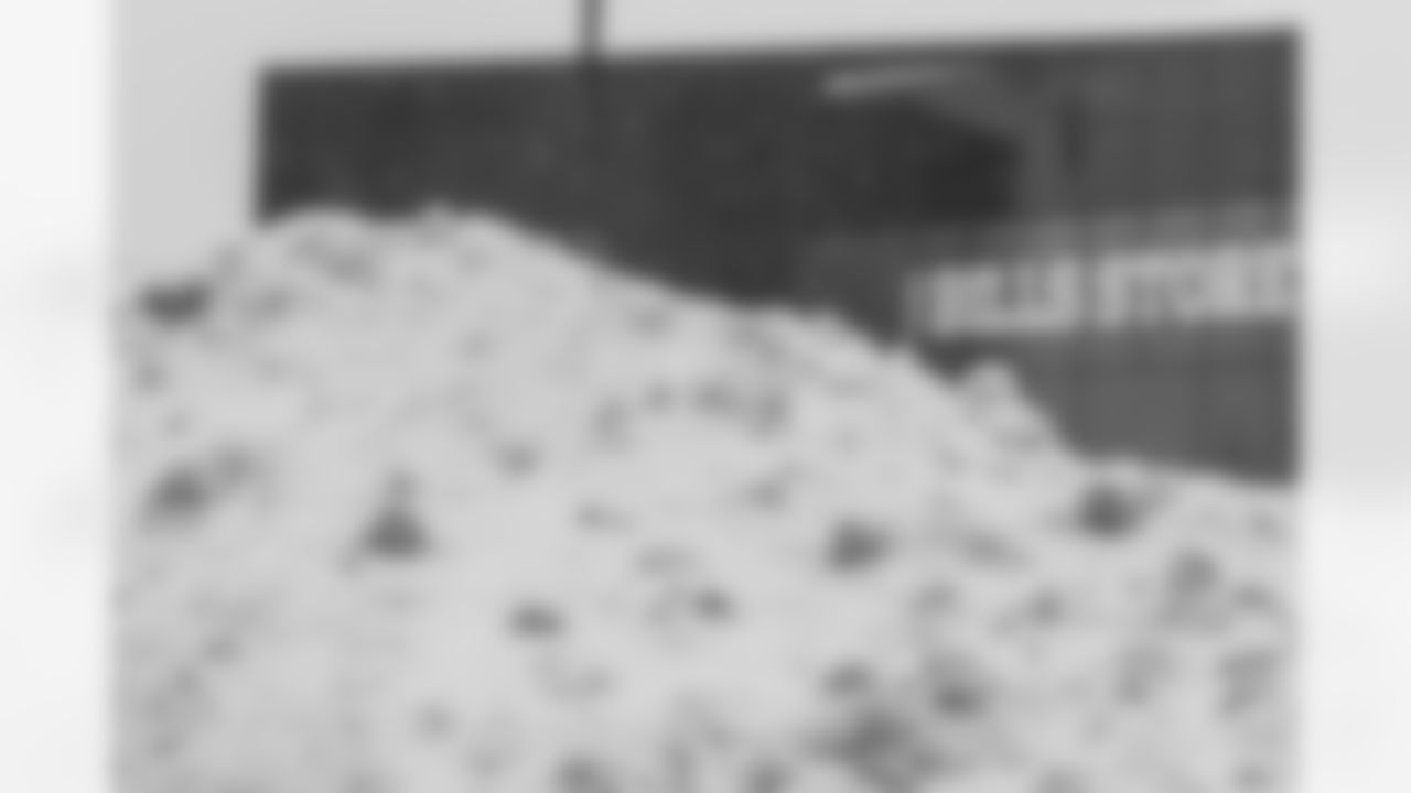 Snow removal at Highmark Stadium in preparation for a Divisional Round matchup against the Kansas City Chiefs, January 19, 2024.