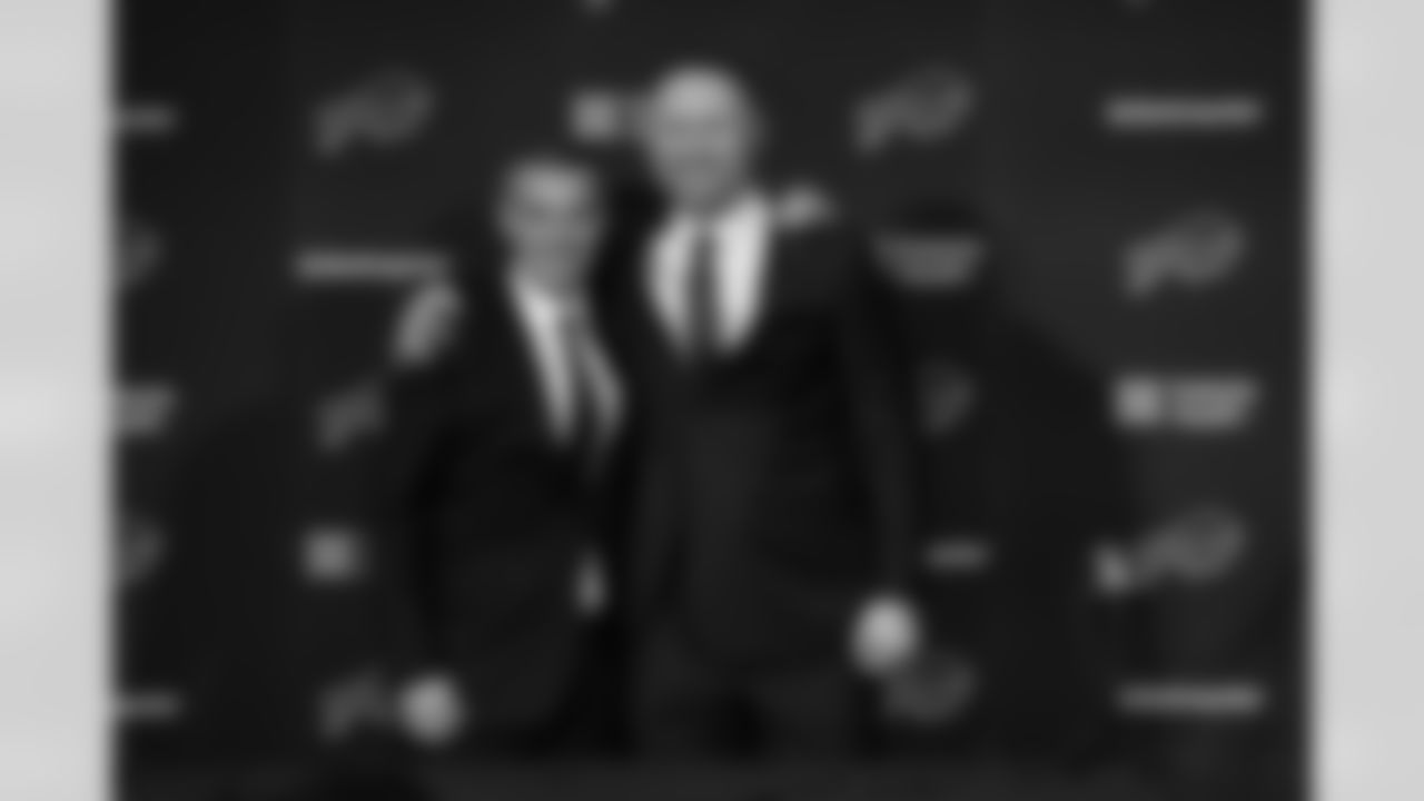 Joe Brady's Head Coach Introduction, January 29, 2026 at Buffalo Bills Training Center.