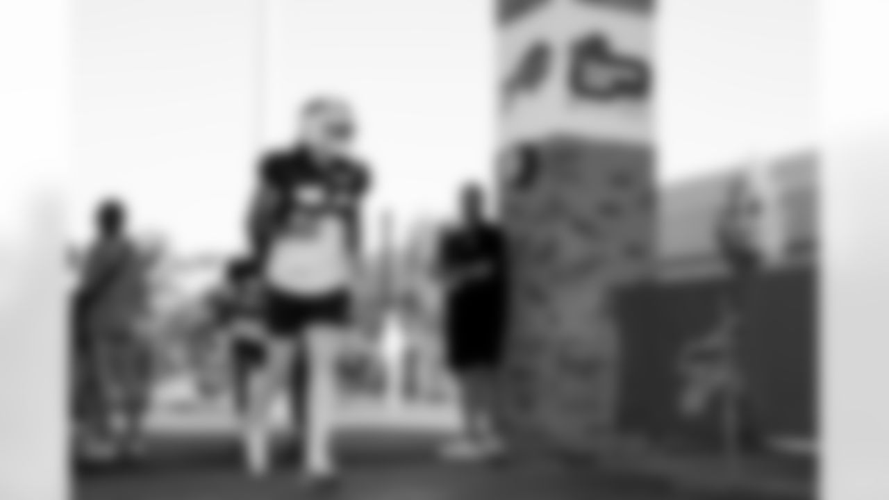 Baylon Spector (54). Buffalo Bills Training Camp, July 28, 2025 at St. John Fisher University.