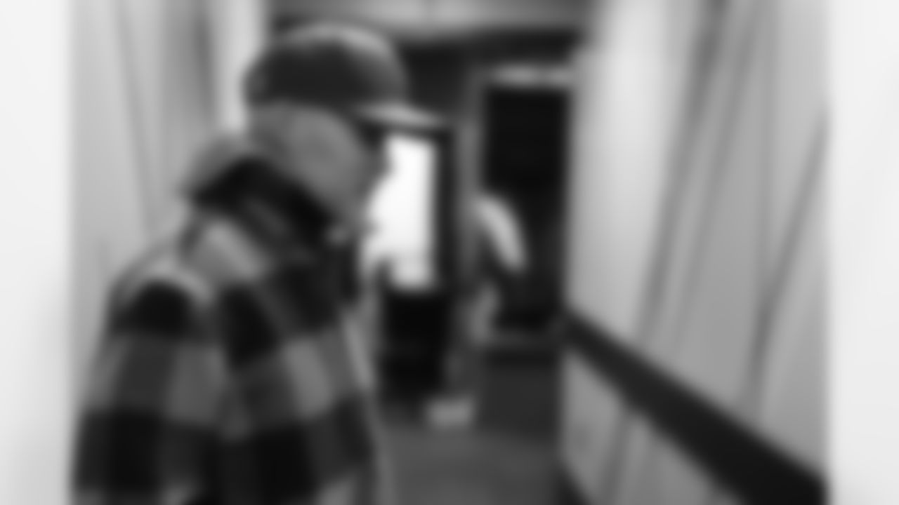 Buffalo Bills head coach Sean McDermott visits the locker room as he takes a long look around Highmark Stadium, January 03, 2026.