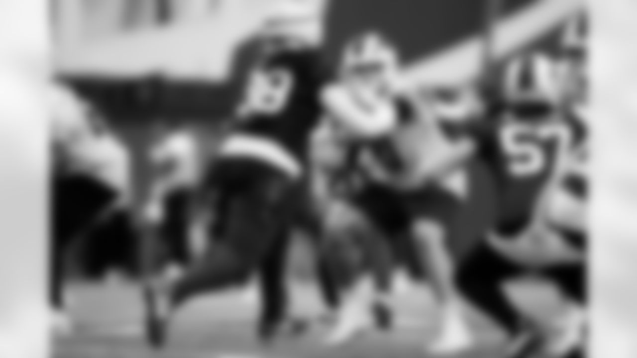 Alec Anderson (70). Buffalo Bills Wild Card Week Thursday Practice, January 08, 2026 at Buffalo Bills Training Center.