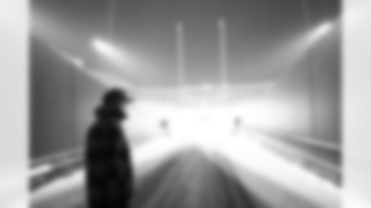 Buffalo Bills head coach Sean McDermott walks down the tunnel and heads to the field as he takes a long look around Highmark Stadium, January 03, 2026.