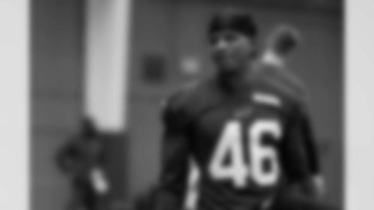 Ja'Marcus Ingram (46). Buffalo Bills Week 12 Practice, November 18, 2025 at Buffalo Bills Training Center.