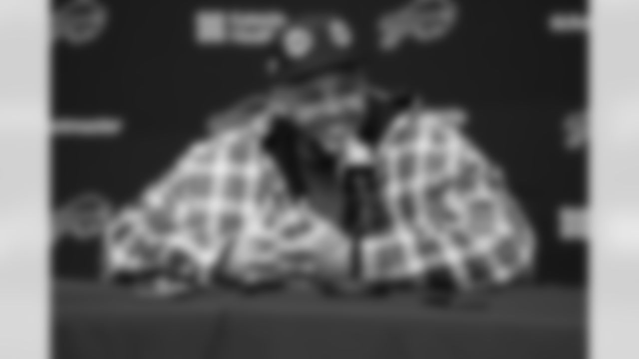 Dion Dawkins (73). Buffalo Bills Week 18 practice, January 01, 2026 at Buffalo Bills Training Center.