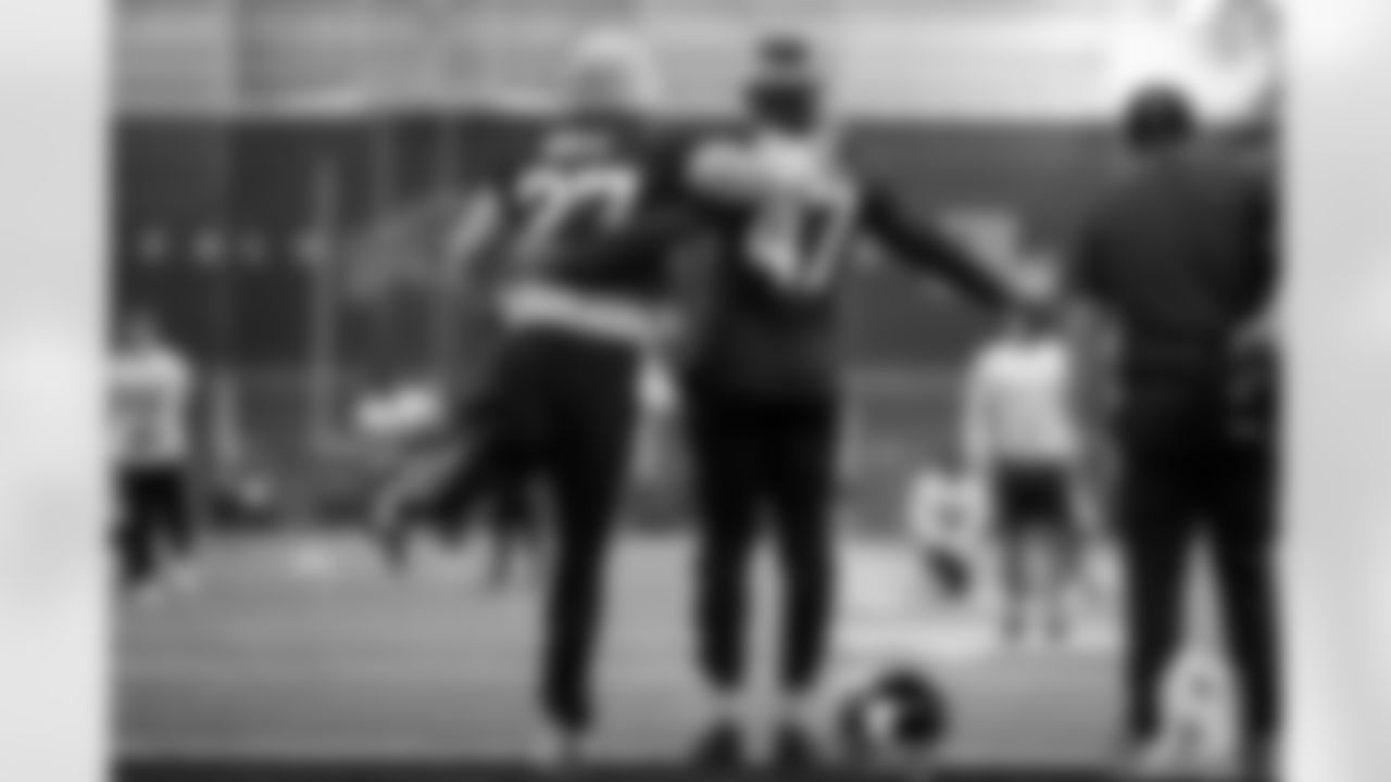 Tre'Davious White (27), Christian Benford (47). Buffalo Bills Week 12 Practice, November 18, 2025 at Buffalo Bills Training Center.