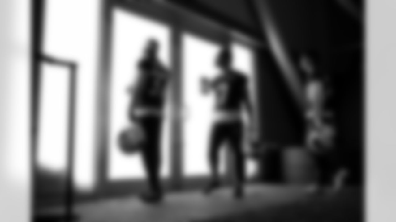 Jordan Hancock (37), Taron Johnson (7), Cole Bishop (24). Buffalo Bills Divisional Round, January 15, 2026 at Buffalo Bills Training Center.