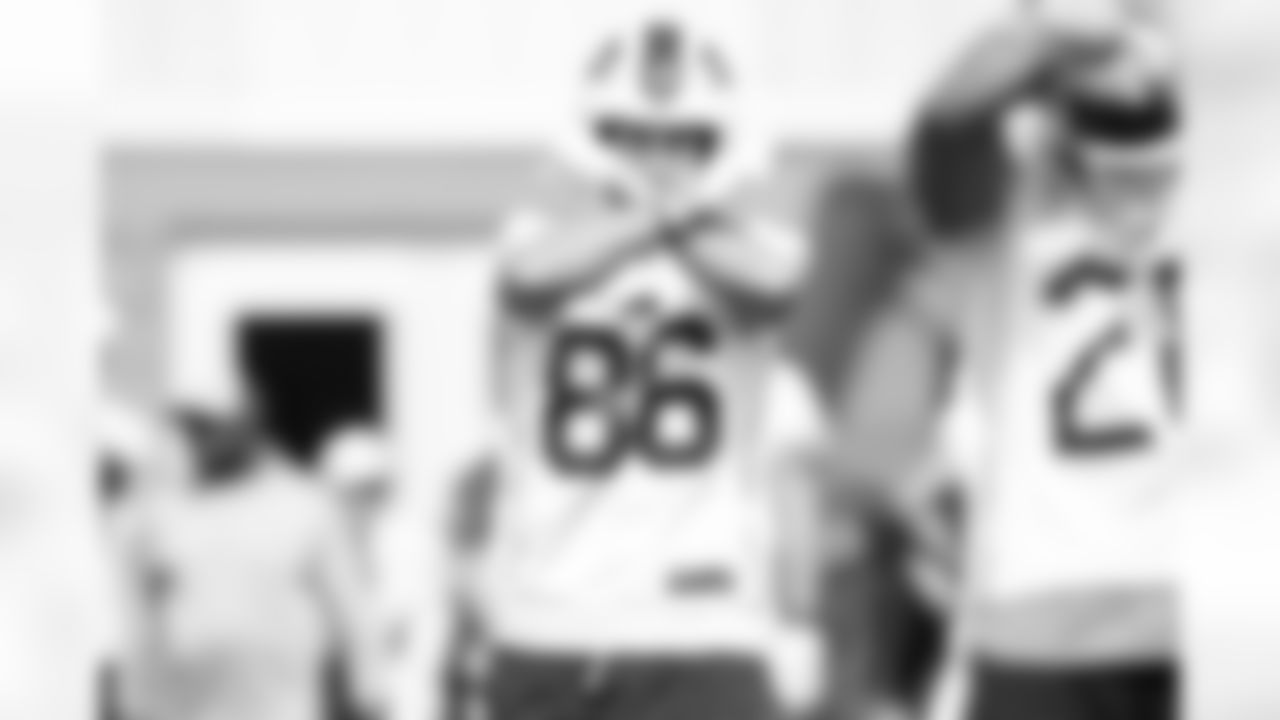 Dalton Kincaid (86). Buffalo Bills week 4 Friday practice, September 27, 2024 at One Bills Drive.