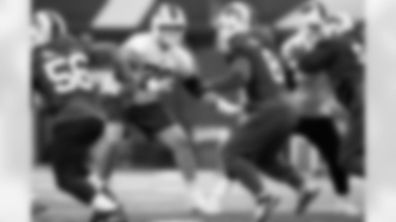 Alec Anderson (70). Buffalo Bills Week 16 Practice, December 18, 2025 at Buffalo Bills Training Center.