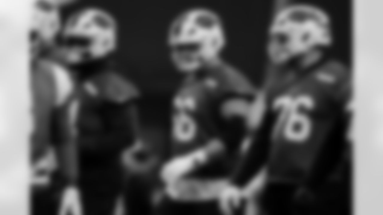 Connor McGovern (66). Buffalo Bills Week 17 Practice, December 26, 2025 at Buffalo Bills Training Center.