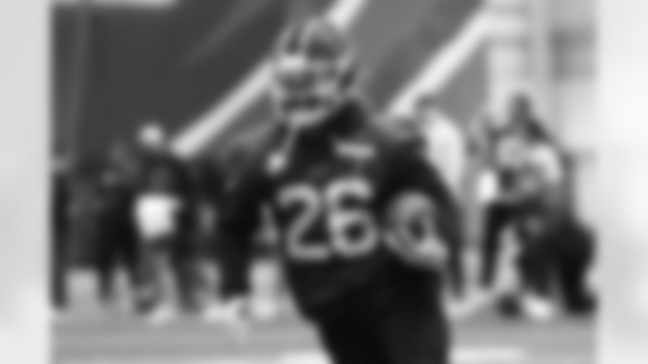 Ty Johnson (26). Buffalo Bills Week 18 Practice, January 02, 2026 at Highmark Stadium.