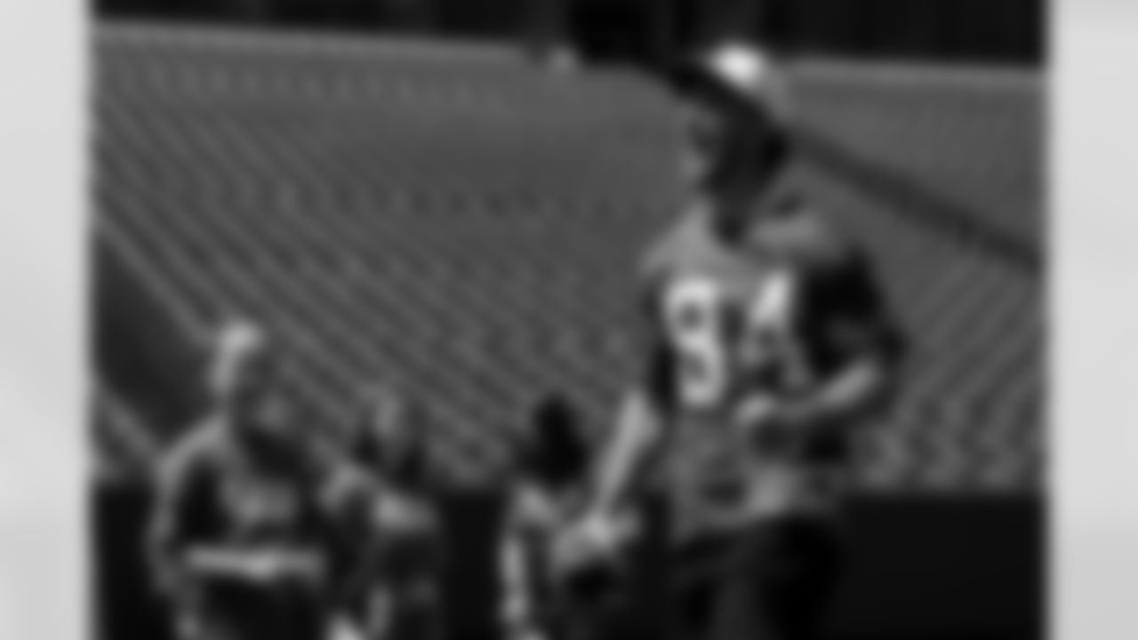 Zach Davidson (84). Buffalo Bills and Wegmans Play 60, May 16, 2025 at Highmark Stadium.