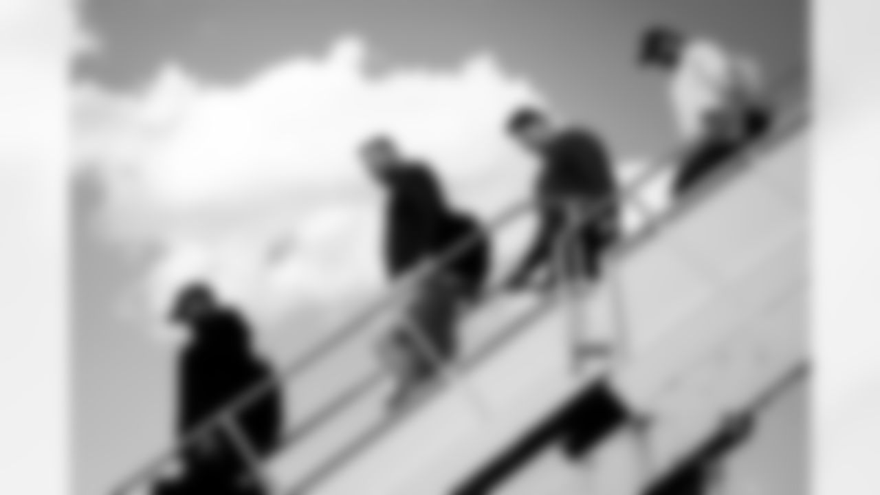 DaQuan Jones (92), David Edwards (76), Connor McGovern (66), Josh Allen (17). Buffalo Bills Travel to Jacksonville, January 10, 2026 at Buffalo Niagara International Airport.