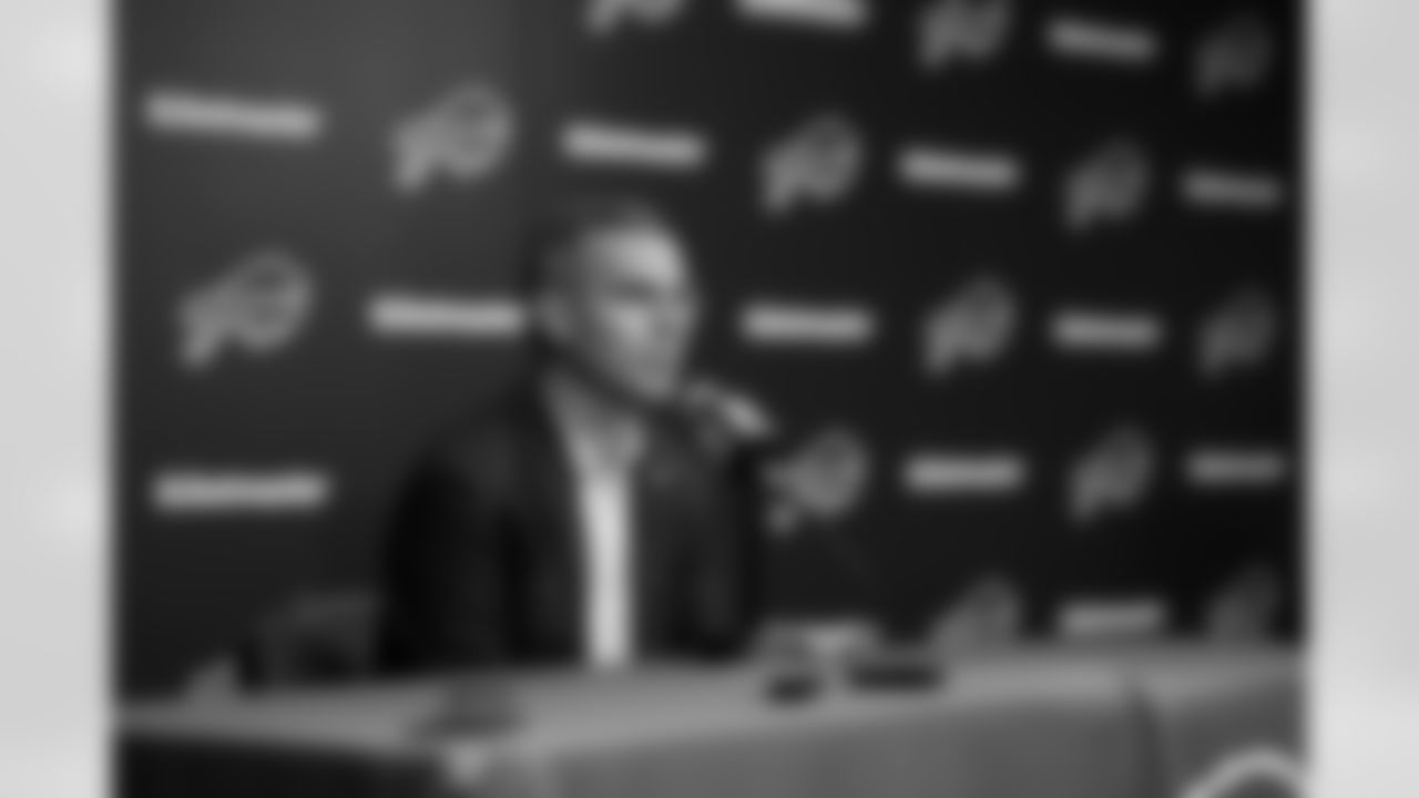 Brandon Beane. Scenes from the Buffalo Bills draft room during Round 2 of the 2025 NFL Draft at the Buffalo Bills Training Center, April 25, 2025.