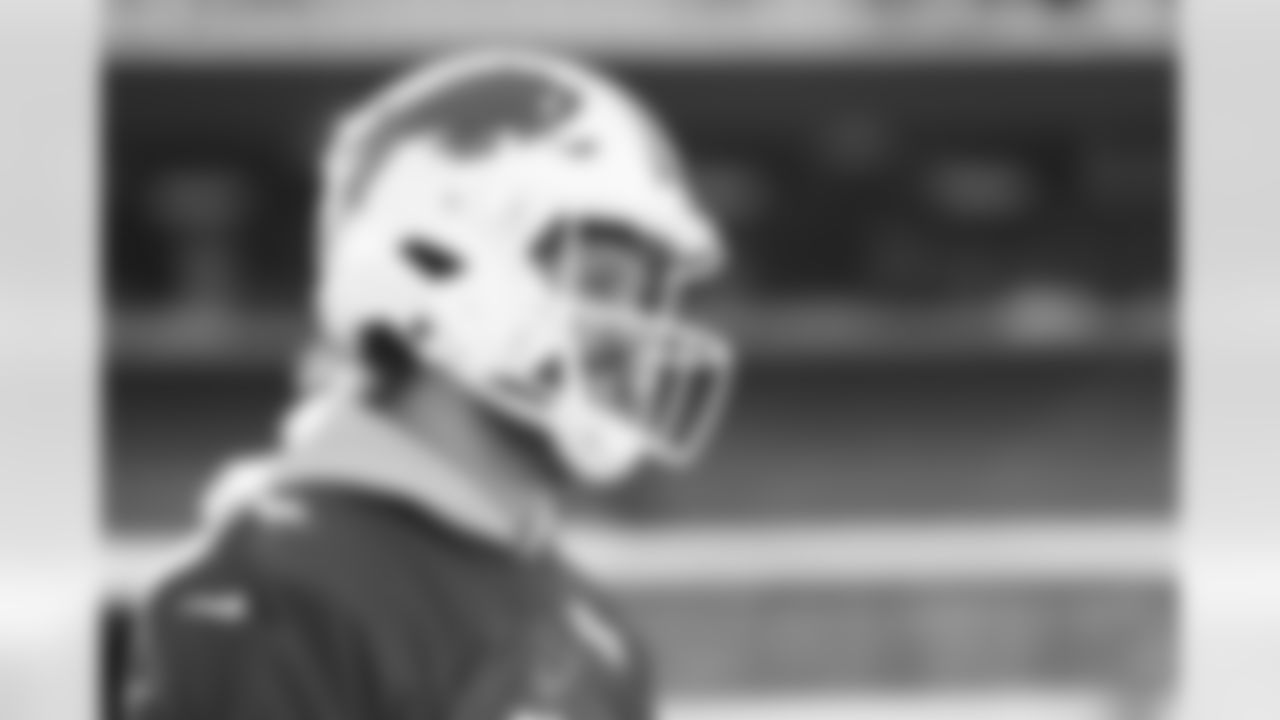 Josh Allen (17). Buffalo Bills Week 14 Practice, December 05, 2025 at Highmark Stadium.