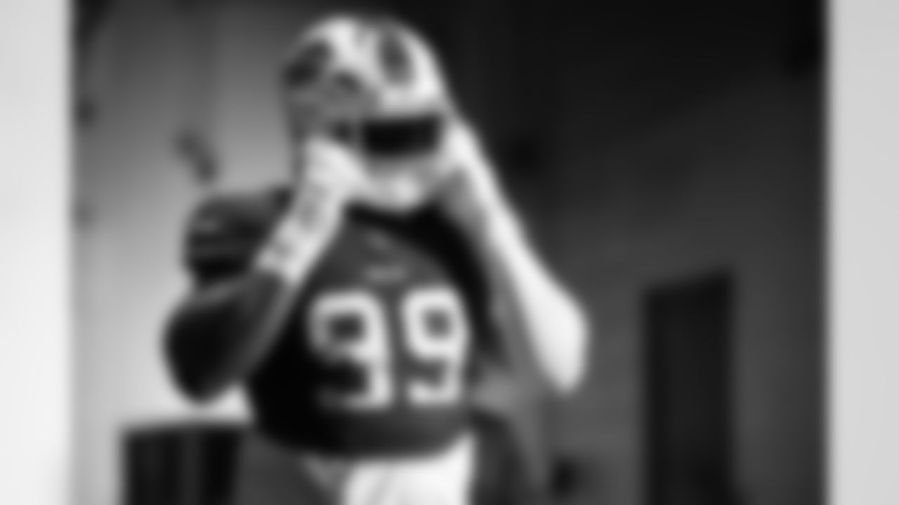 Larry Ogunjobi (99). Miami Dolphins vs Buffalo Bills, Regular Season, November 09, 2025 at Hard Rock Stadium.