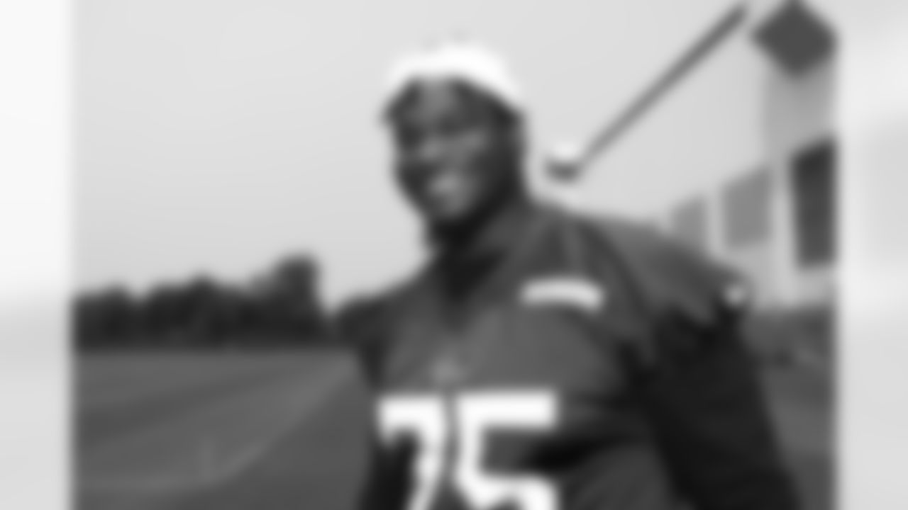Richard Gouraige (75). Buffalo Bills OTA workouts, June 03, 2025 at the Buffalo Bills Training Center.