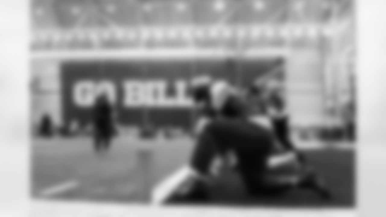 Zion Logue (93). Buffalo Bills Week 13 Practice, November 26, 2025 at Buffalo Bills Training Center.