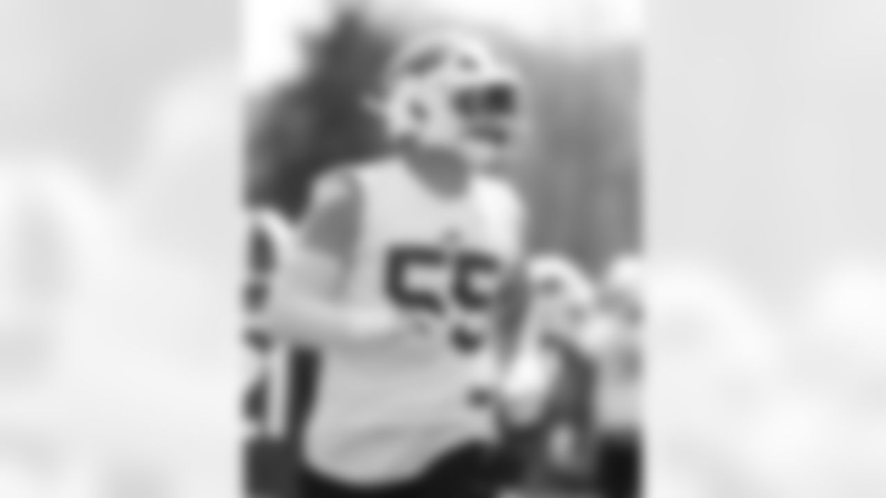 Michael Hoecht (55). Buffalo Bills Mandatory Minicamp, June 10, 2025 at the Buffalo Bills Training Center.