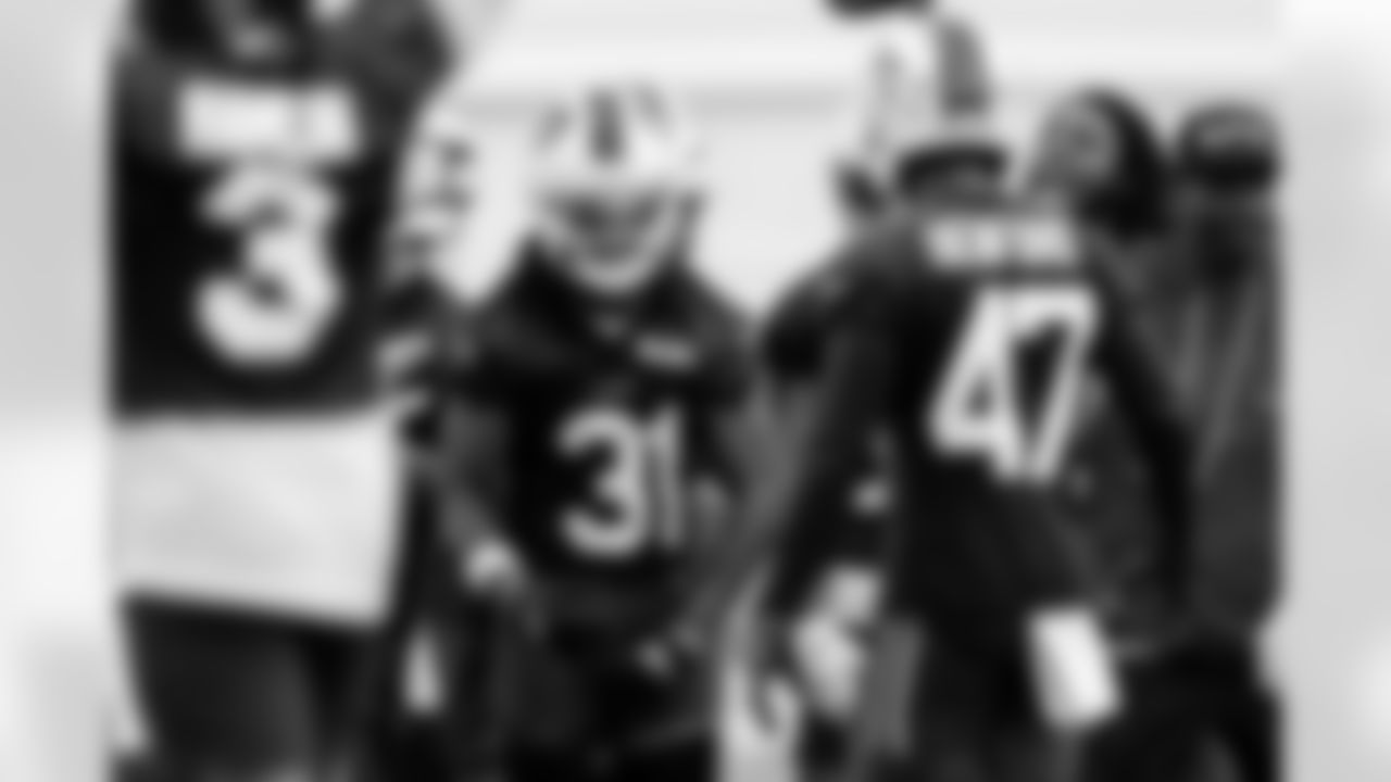 Maxwell Hairston (31), Christian Benford (47). Buffalo Bills Training Camp, July 25, 2025 at St. John Fisher University.