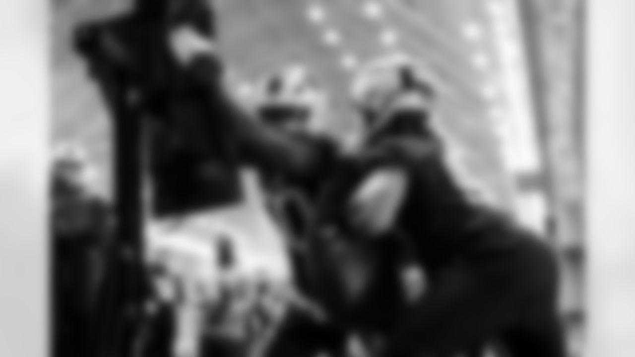 Greg Rousseau, T.J. Sanders. Buffalo Bills Week 15 Practice, December 11, 2025 at Buffalo Bills Training Center.