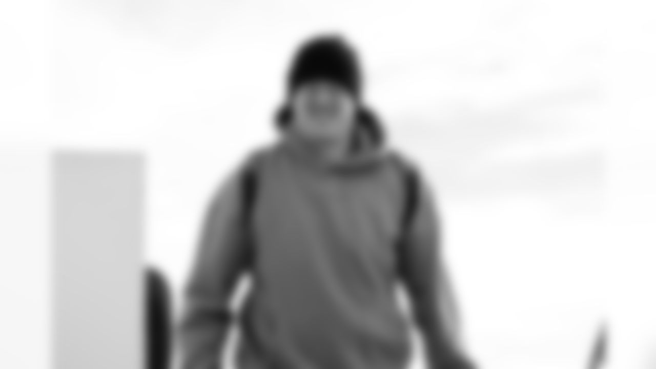 Chase Lundt (77). Buffalo Bills travel to Denver, January 16, 2026 at Buffalo Niagara International Airport.