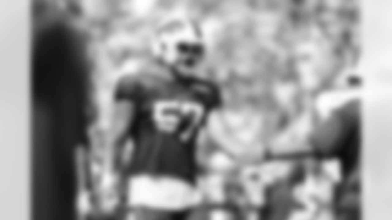A.J. Epenesa (57). Buffalo Bills Training Camp, July 28, 2025 at St. John Fisher University.