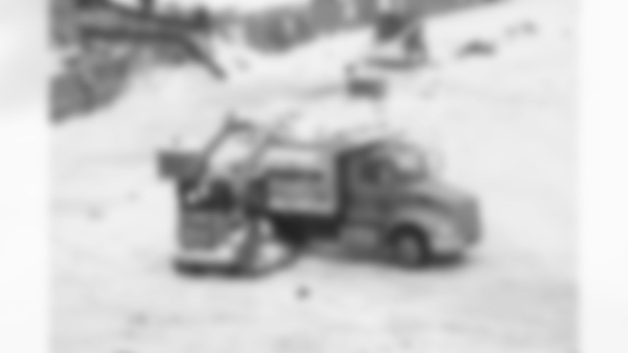 Snow removal at Highmark Stadium in preparation for a Divisional Round matchup against the Kansas City Chiefs, January 19, 2024.