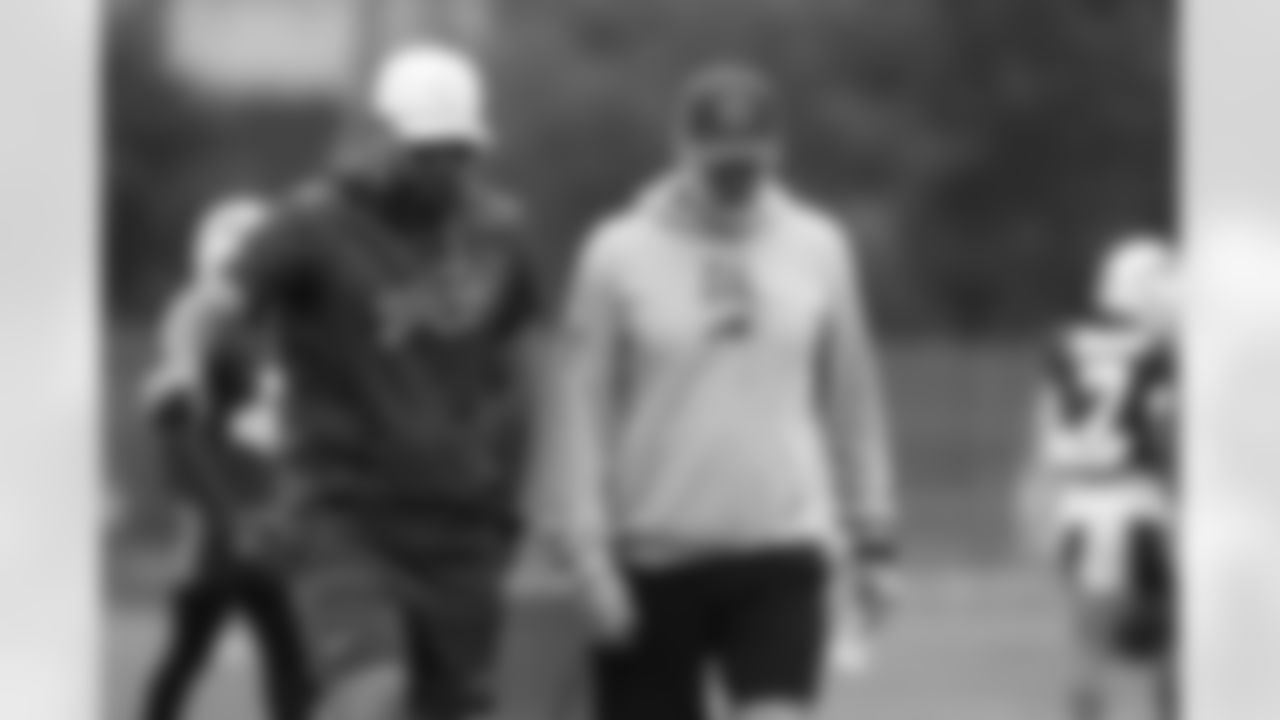 Bobby Babich, Sean McDermott. Buffalo Bills Training Camp, August 20, 2025 at Buffalo Bills Training Facility.