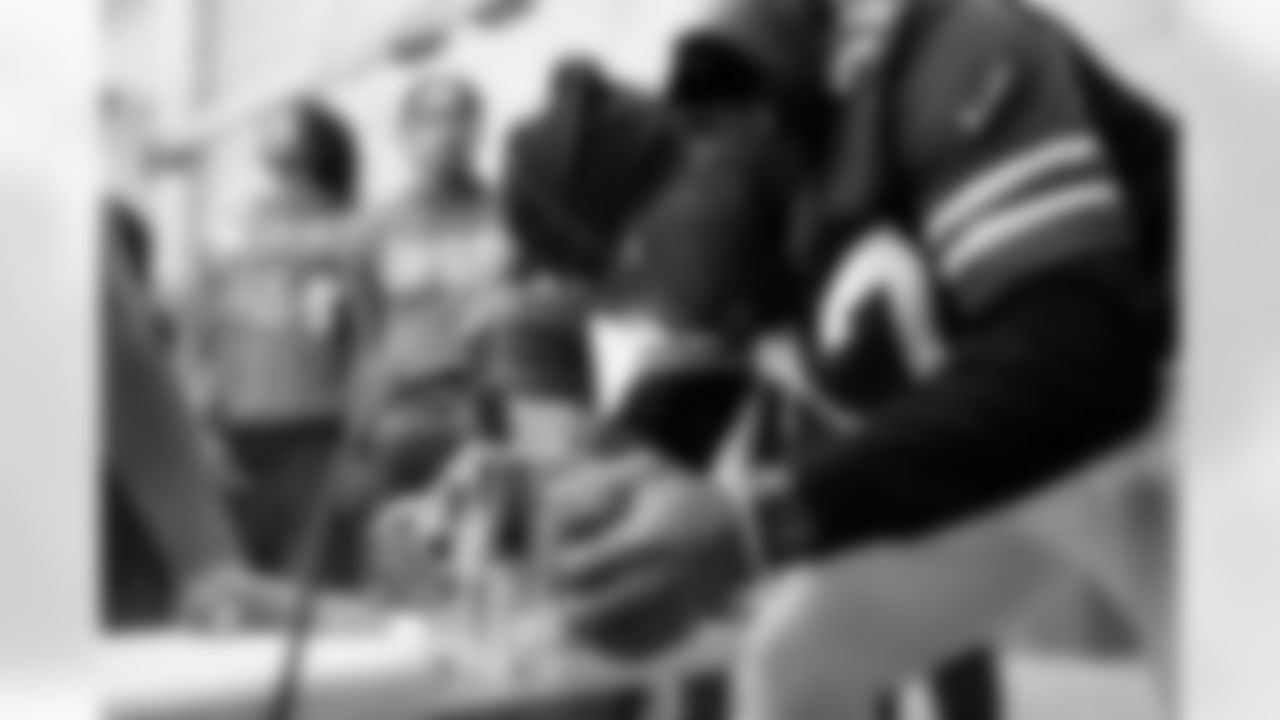 Christian Benford (47). Buffalo Bills Social Justice Committee Trade School Visit, October 07, 2025 at McKinley High School.