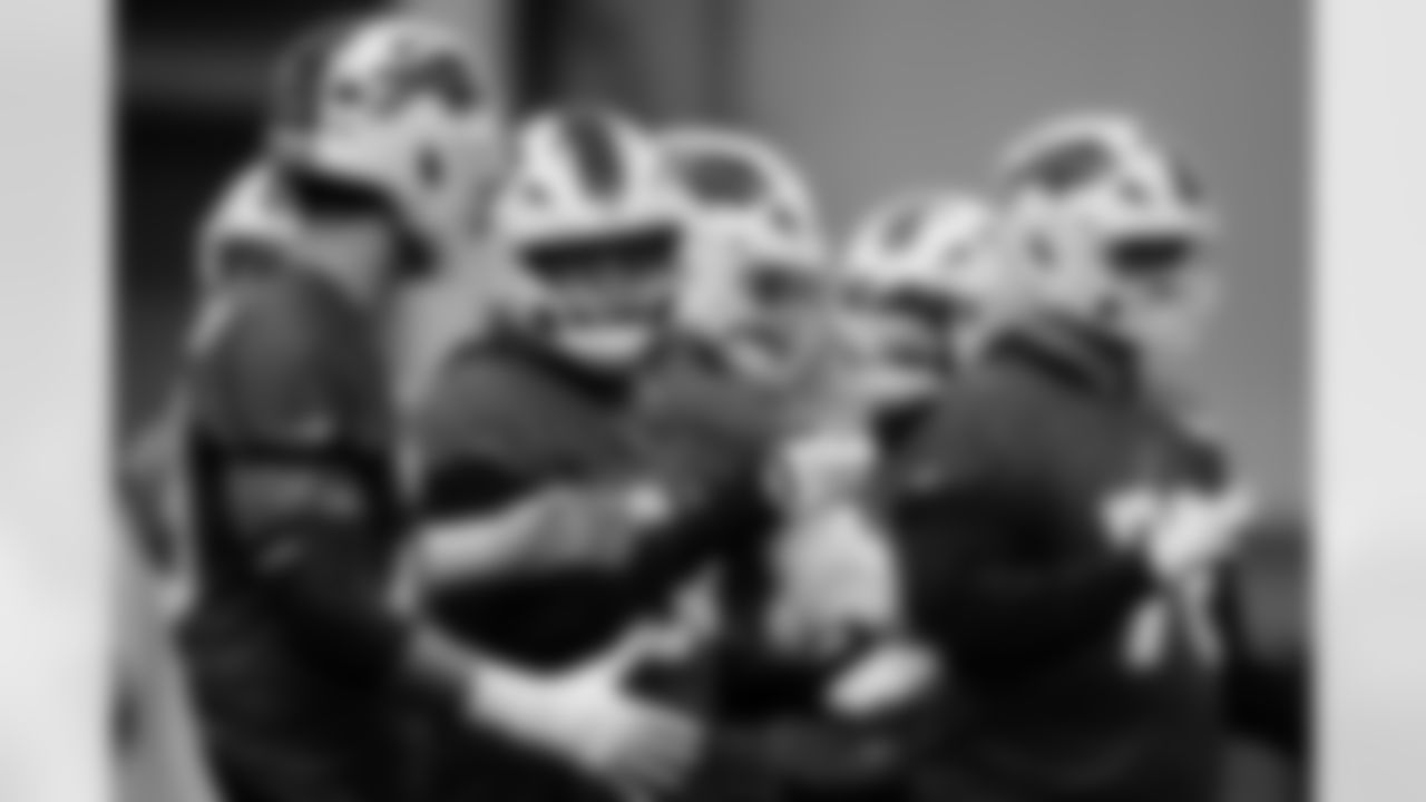 O'Cyrus Torrence (64). Buffalo Bills Week 17 Practice, December 26, 2025 at Buffalo Bills Training Center.