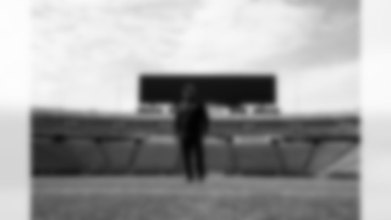 Behind-the-scenes from the Thurman Thomas video honoring the closing of Highmark Stadium, April 09, 2025.