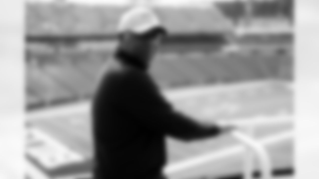 Behind-the-scenes from the Thurman Thomas video honoring the closing of Highmark Stadium, April 09, 2025.