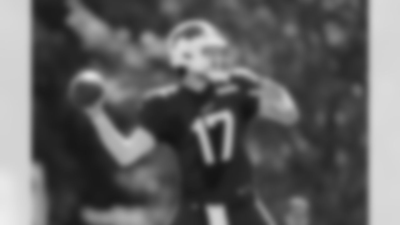 Josh Allen (17). Buffalo Bills Training Camp, July 29, 2025 at St. John Fisher University.