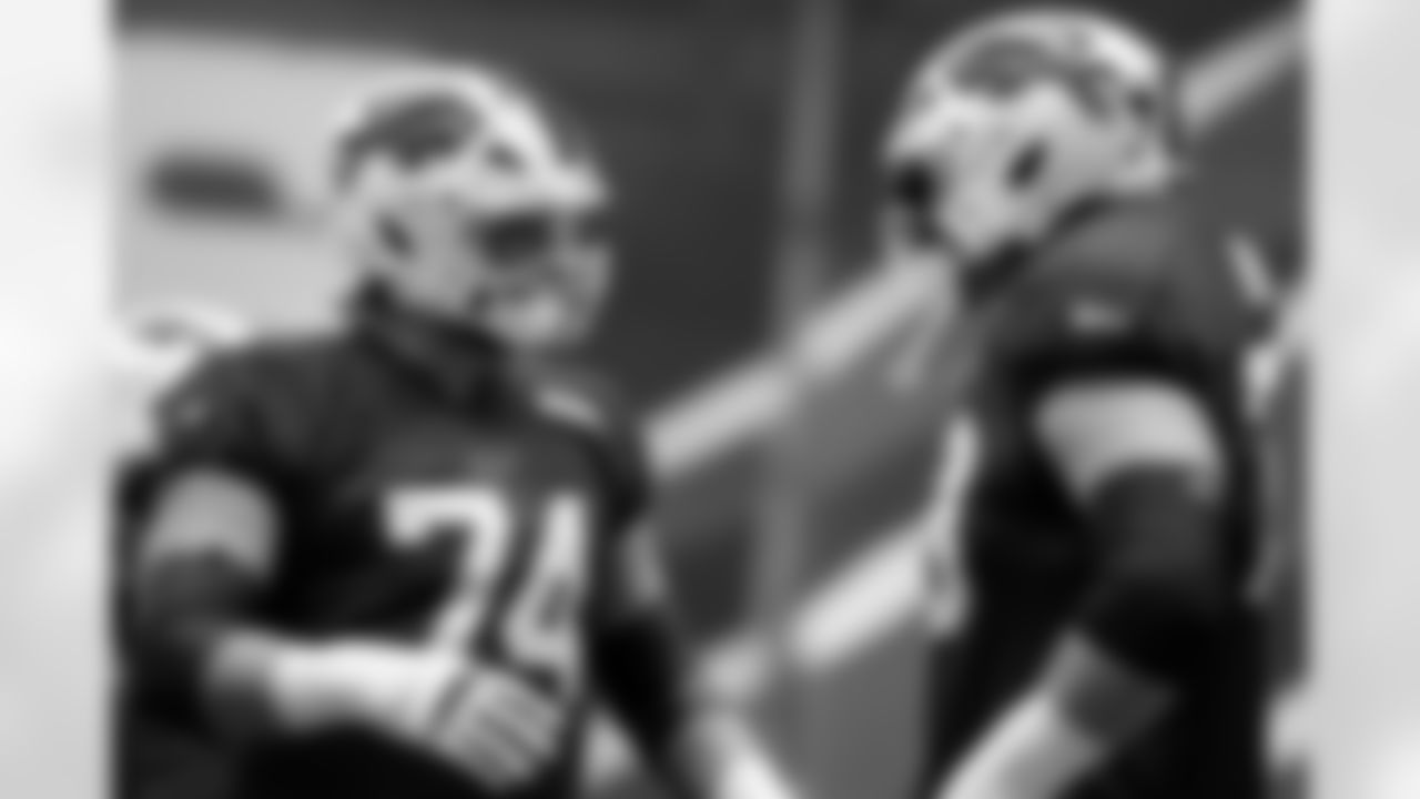 Ryan Van Demark (74). Buffalo Bills Week 14 Practice, December 04, 2025 at Buffalo Bills Training Center.