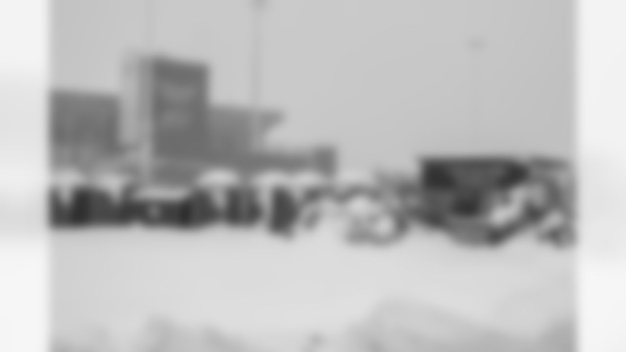 Snow removal at Highmark Stadium in preparation for a Divisional Round matchup against the Kansas City Chiefs, January 19, 2024.